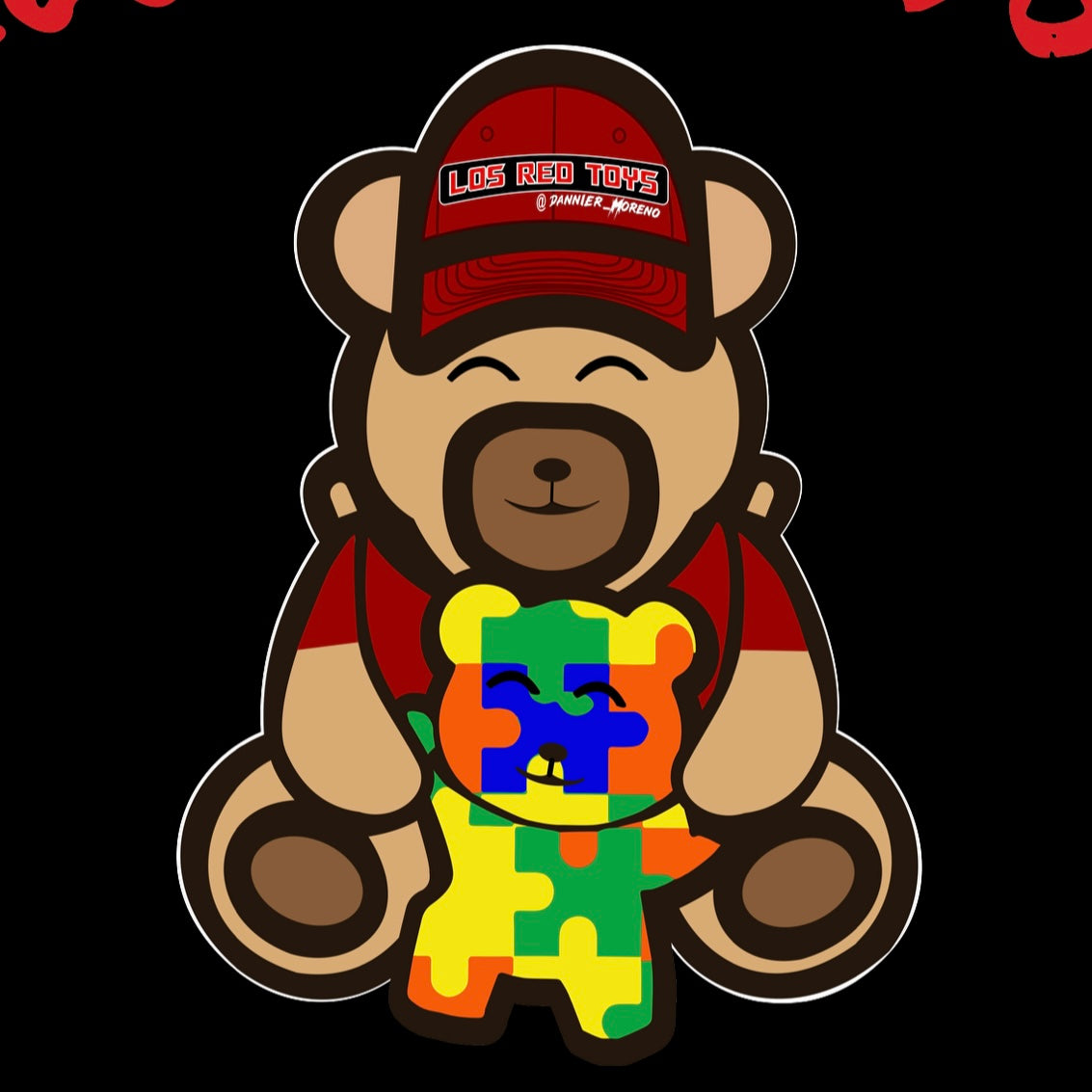 Los Red Toys Bear Hat Especial Edition (Autism)