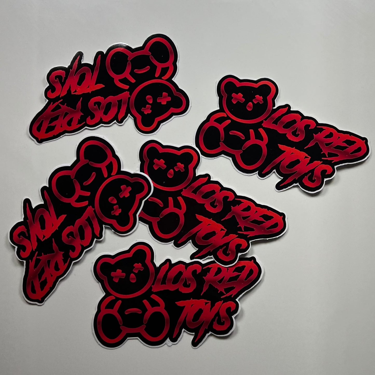 Los Red Toys Sticker New Edition