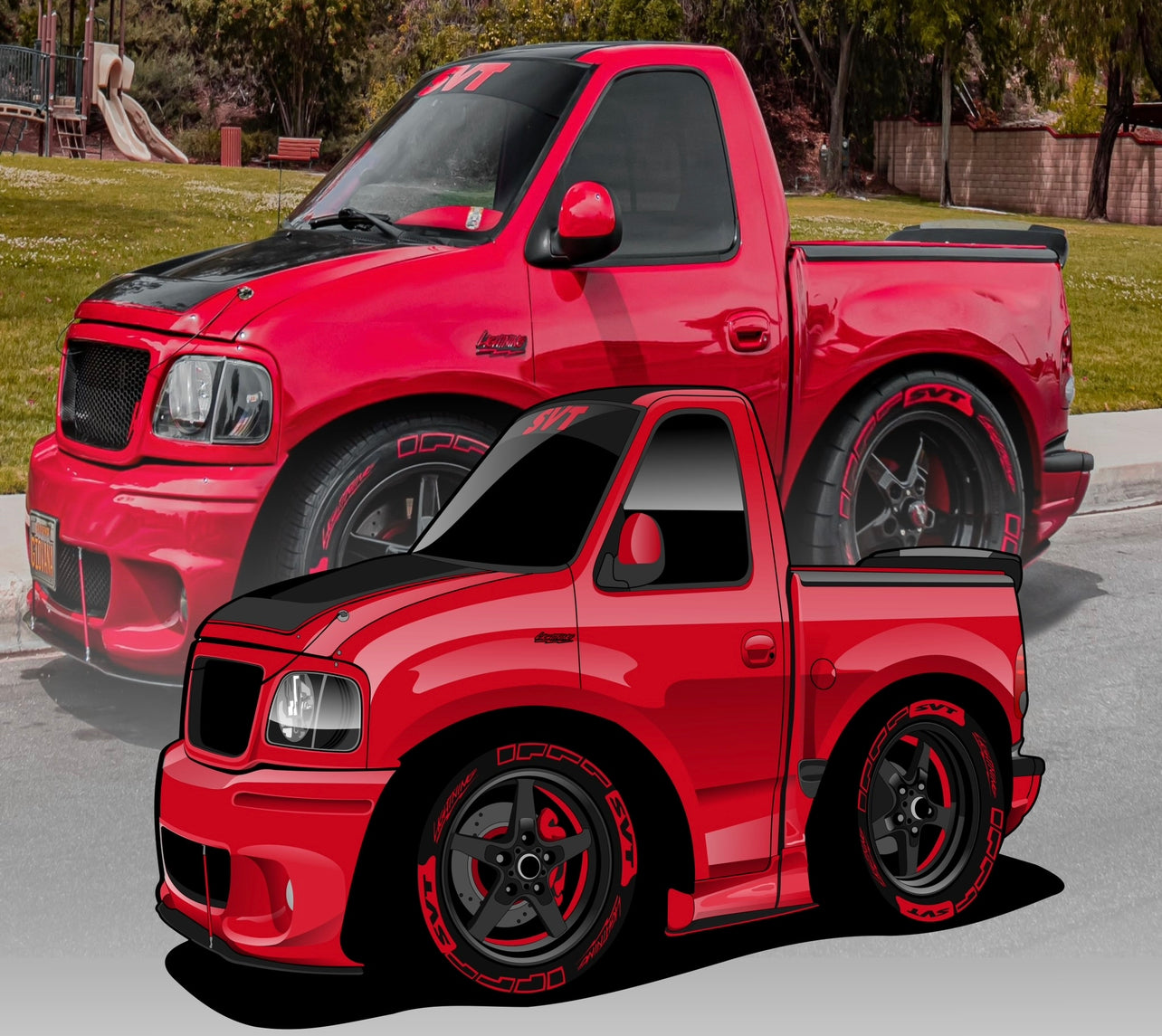 Los Red Toys Sticker Lightning