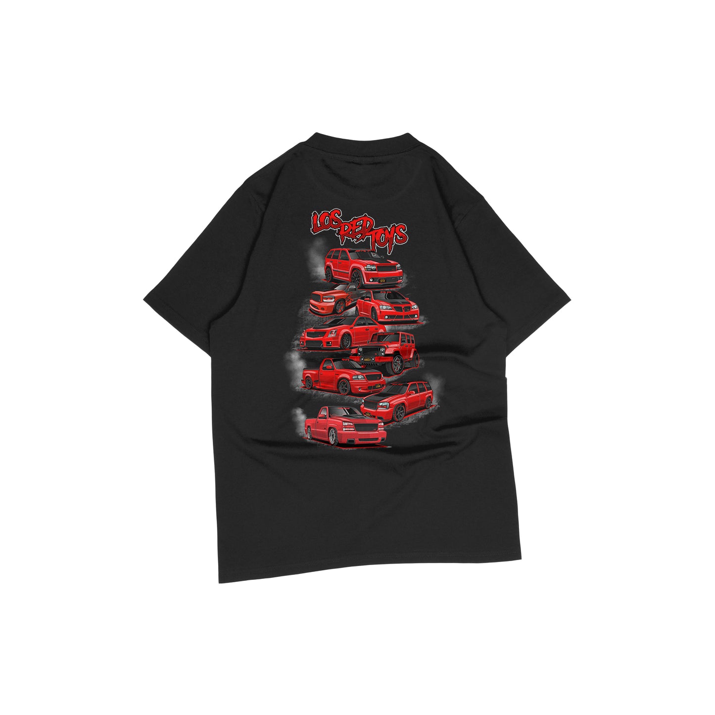 Los Red Toys T-Shirt 8 Cars