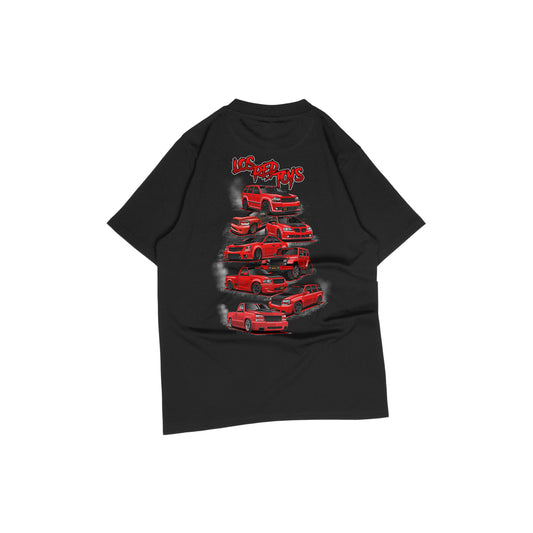 Los Red Toys T-Shirt 8 Cars